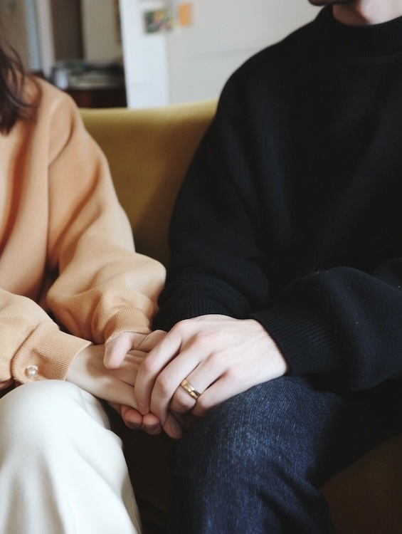 Person speaking with a residential treatment counselor in a calm setting